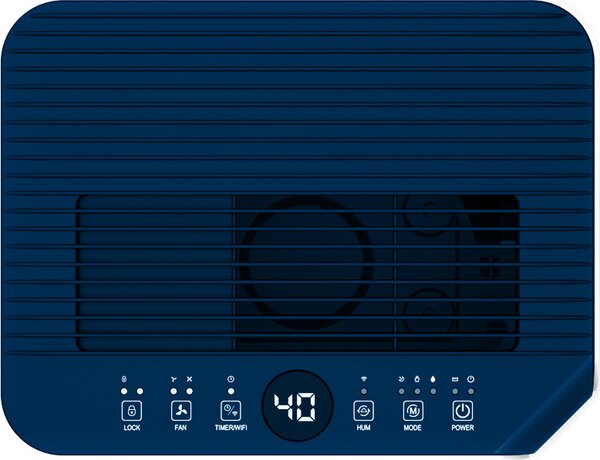 Argo Deumidificatore Portatile per la casa muffa 21 Litri in 24 Ore Tanica 4.5 Litri con controllo WiFi - Dry Pury EVO WF 21