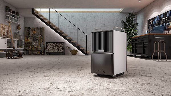 OLIMPIA SPLENDID Deumidificatore Portatile per la casa muffa 30 Litri in 24 Ore Tanica 8 Litri scocca acciaio inox - 02106 SECCOPROF 30 P