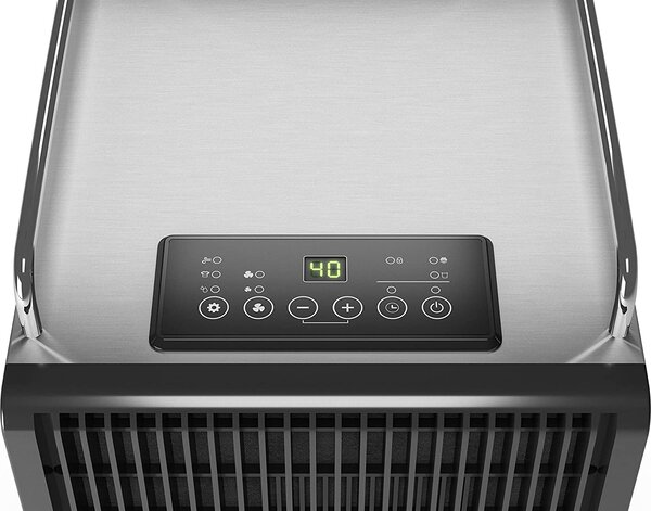 OLIMPIA SPLENDID Deumidificatore Portatile per la casa muffa 30 Litri in 24 Ore Tanica 8 Litri scocca acciaio inox - 02106 SECCOPROF 30 P