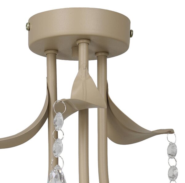 Plafoniera soffitto Celeste Milagro Lighting, dimmerabile, Ottone / Oro, Soggiorno / Sala da pranzo, Metallo, Plafoniera