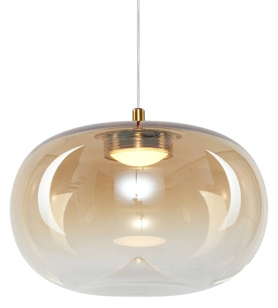 Lampada a sospensione Vaso Milagro Lighting, Crema / Ambra, Soggiorno / Sala da pranzo, Vetro, Moderno, Lampada a sospensione