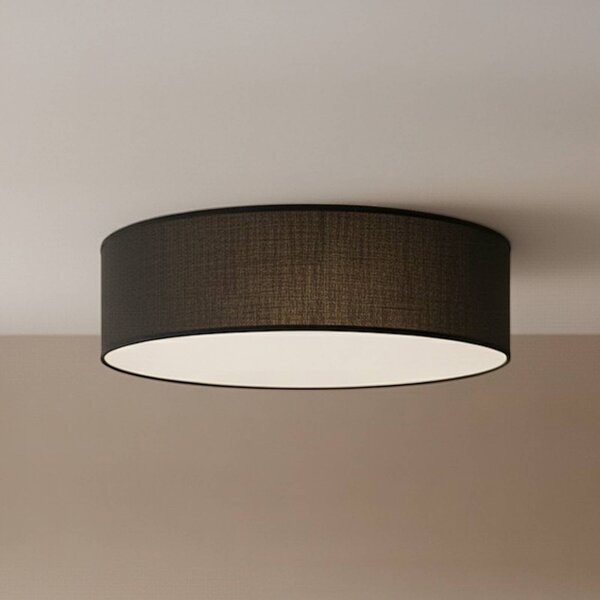 Plafoniera soffitto Marshall Milagro Lighting, dimmerabile, Nero, Soggiorno / Sala da pranzo, Legno, Moderno, Plafoniera