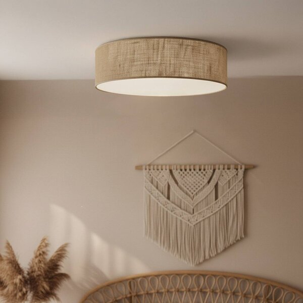 Plafoniera soffitto Marshall Milagro Lighting, dimmerabile, Marrone / Ruggine, Soggiorno / Sala da pranzo, Legno, Moderno, Plafoniera
