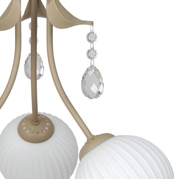 Plafoniera soffitto Celeste Milagro Lighting, dimmerabile, Ottone / Oro, Soggiorno / Sala da pranzo, Metallo, Plafoniera
