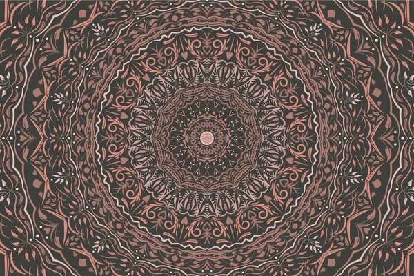 Carta da parati – Mandala in stile vintage