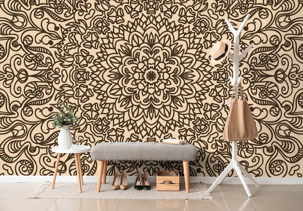 Carta da parati – Ornamento con motivo floreale
