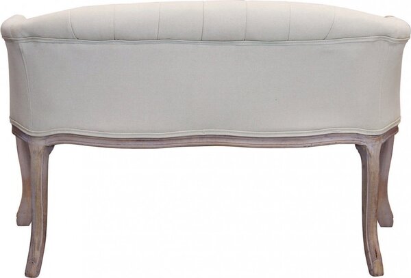 DecHome Divano 2 Posti Classico in Tessuto Dimensioni 107x61x70 cm colore Beige - Danubio