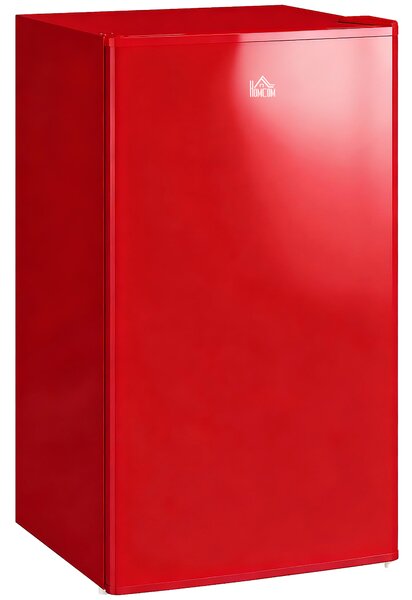 HOMCOM Frigorifero Piccolo 91L MonoPorta Reversibile con Congelatore e Temperatura Regolabile, Rosso | Aosom Italy