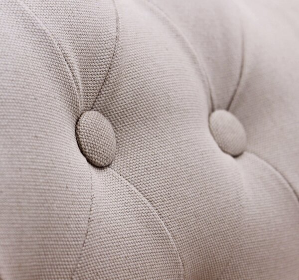DecHome Divano 2 Posti Classico in Tessuto Dimensioni 107x61x70 cm colore Beige - Danubio