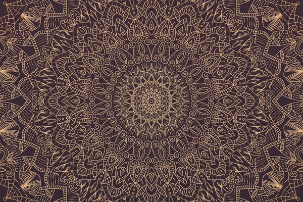 Carta da parati – Mandala ornamentale dettagliata