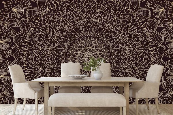 Carta da parati – Mandala ornamentale dettagliata