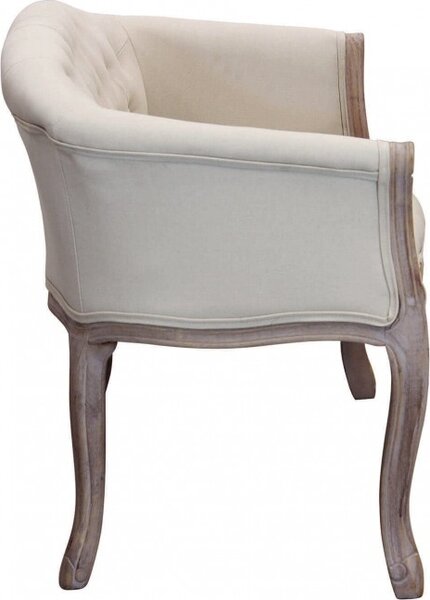 DecHome Divano 2 Posti Classico in Tessuto Dimensioni 107x61x70 cm colore Beige - Danubio