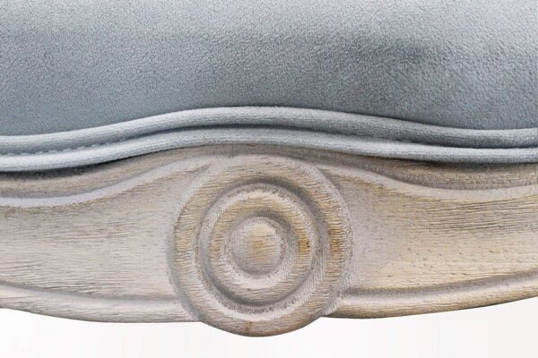 DecHome Divano 2 Posti Classico in Velluto Dimensioni 107x61x70 cm colore Grigio - Danubio