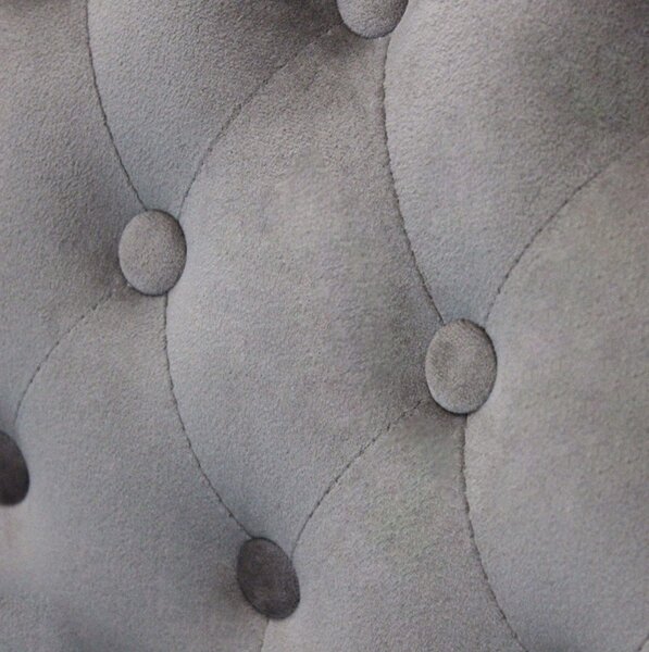 DecHome Divano 2 Posti Classico in Velluto Dimensioni 107x61x70 cm colore Taupe - Danubio