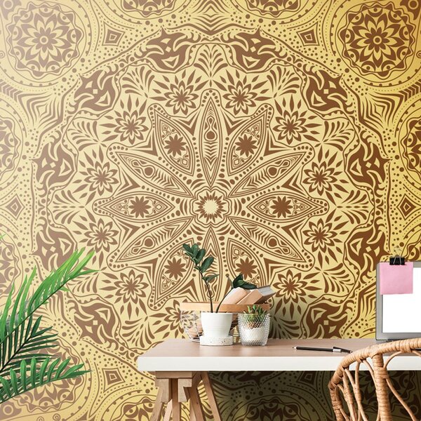 Carta da parati – Mandala decorativa con pizzo