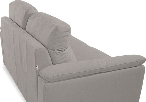 DecHome Divano 2 Posti Moderno in Tessuto Antimacchia Dimensioni 165x96x94 cm colore Elephant - Gonzaga