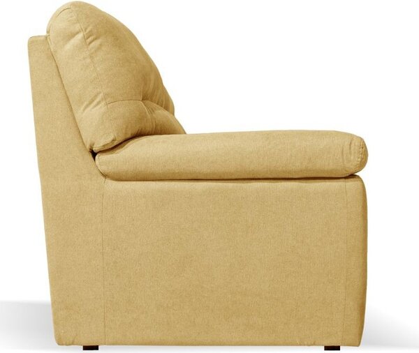 DecHome Divano 3 Posti Moderno in Tessuto Antimacchia Dimensioni 211x92x98 cm colore Giallo - Alenda