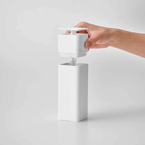 Dispenser per sapone senza foratura bianco in plastica 230 ml Film Hook – YAMAZAKI