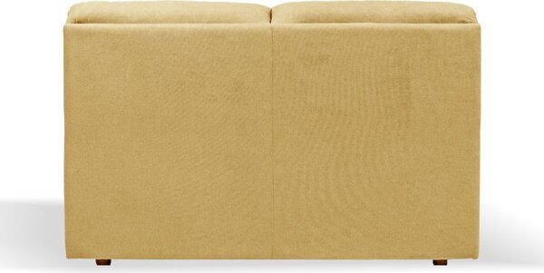 DecHome Divano 2 Posti Moderno in Tessuto Antimacchia Dimensioni 160x98x92 cm colore Giallo - Alenda