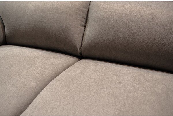 DecHome Divano 2 Posti Moderno in Tessuto Antimacchia Dimensioni 160x98x92 cm colore Tortora - Alenda