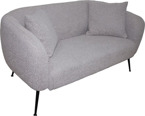 DecHome Divano 2 Posti Moderno in Tessuto Dimensioni 141x70x74 cm colore Taupe - Nuvia