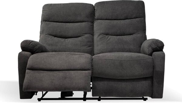DecHome Divano 2 Posti Moderno in Tessuto Dimensioni 145x92x109 cm colore Grigio Scuro - Brienz