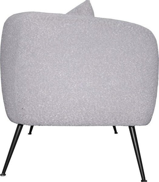 DecHome Divano 2 Posti Moderno in Tessuto Dimensioni 141x70x74 cm colore Taupe - Nuvia