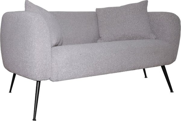 DecHome Divano 2 Posti Moderno in Tessuto Dimensioni 141x70x74 cm colore Taupe - Nuvia
