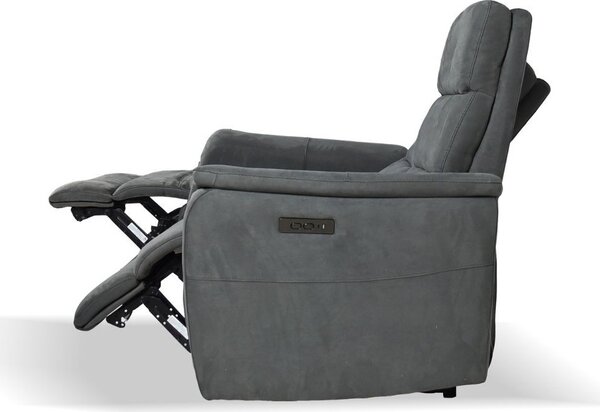 DecHome Divano 2 Posti Moderno in Tessuto Dimensioni 140x77x105 cm colore Grigio Scuro - Faber