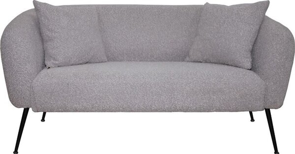 DecHome Divano 2 Posti Moderno in Tessuto Dimensioni 141x70x74 cm colore Taupe - Nuvia