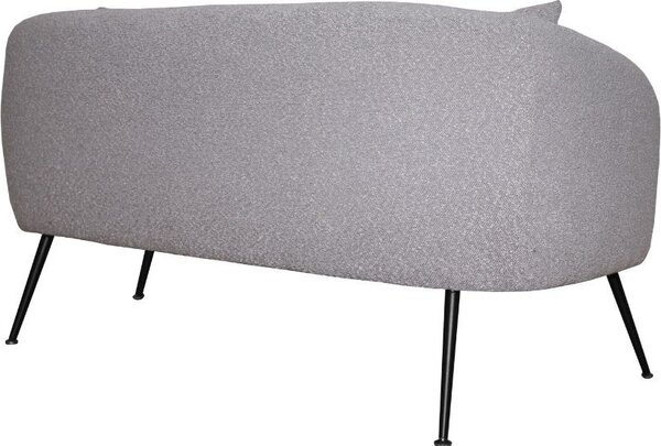 DecHome Divano 2 Posti Moderno in Tessuto Dimensioni 141x70x74 cm colore Taupe - Nuvia