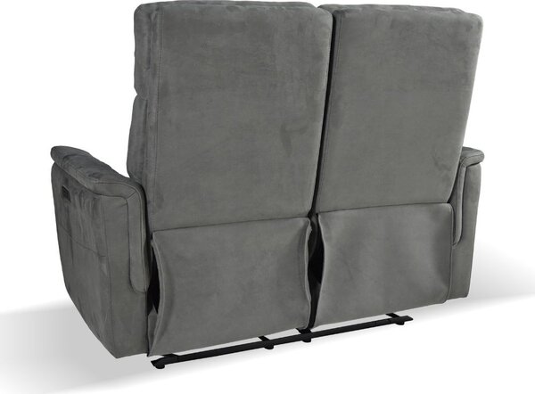 DecHome Divano 2 Posti Moderno in Tessuto Dimensioni 140x77x105 cm colore Grigio Scuro - Faber