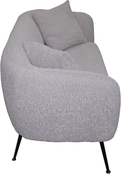 DecHome Divano 2 Posti Moderno in Tessuto Dimensioni 141x70x74 cm colore Taupe - Nuvia