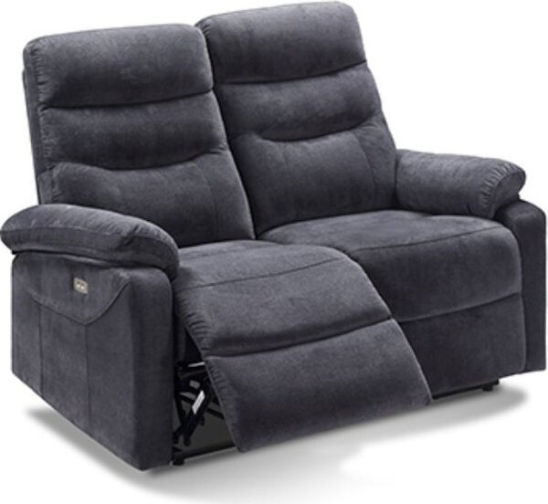DecHome Divano 2 Posti Moderno in Tessuto Dimensioni 145x92x109 cm colore Grigio Scuro - Brienz