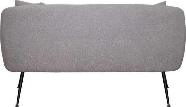 DecHome Divano 2 Posti Moderno in Tessuto Dimensioni 141x70x74 cm colore Taupe - Nuvia