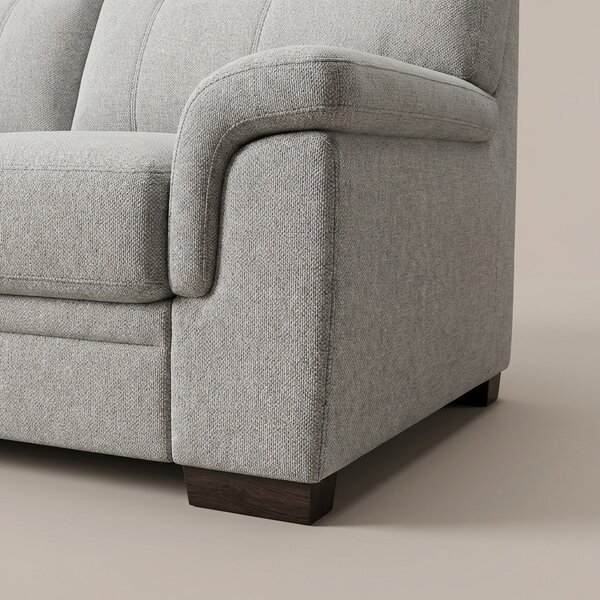 SardoneHome Divano 2 Posti Moderno in Tessuto Dimensioni 162x96x92 cm colore Grigio Chiaro - Flavia