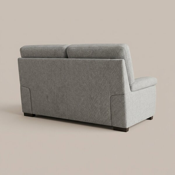 SardoneHome Divano 2 Posti Moderno in Tessuto Dimensioni 162x96x92 cm colore Grigio Chiaro - Flavia