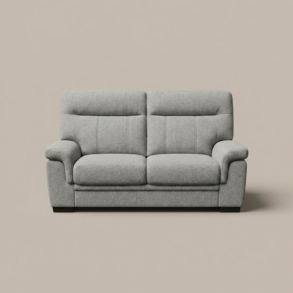 SardoneHome Divano 2 Posti Moderno in Tessuto Dimensioni 162x96x92 cm colore Grigio Chiaro - Flavia