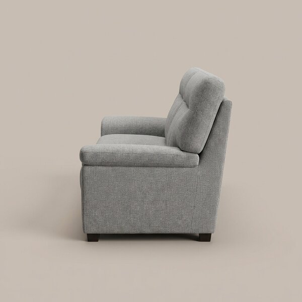 SardoneHome Divano 2 Posti Moderno in Tessuto Dimensioni 162x96x92 cm colore Grigio Chiaro - Flavia
