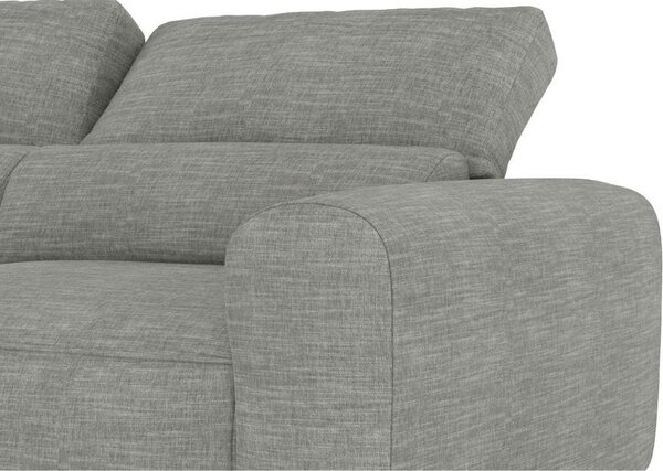 DecHome Divano 2 Posti Moderno in Tessuto Dimensioni 251x112.5x102 cm colore Grigio - Leora