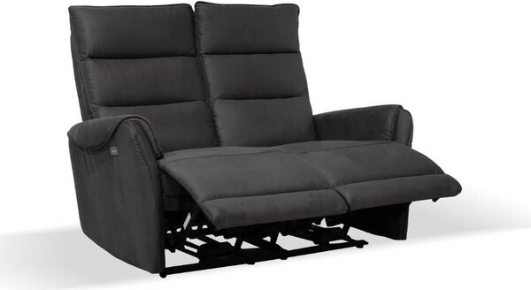 DecHome Divano 2 Posti Moderno in Tessuto Nabuk Dimensioni 135x98x109 cm colore Grigio - Thun