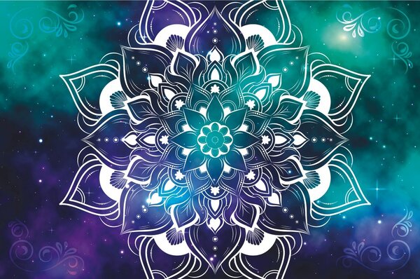 Carta da parati – Mandala moderno con motivo orientale