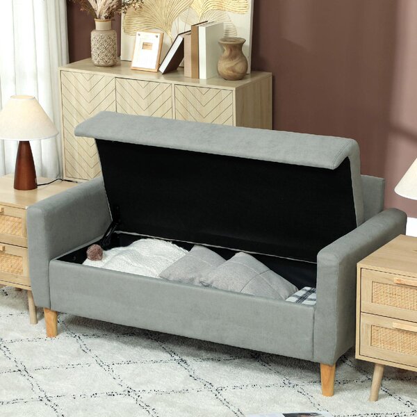 DecHome Divano 2 Posti Moderno in Velluto Dimensioni 140x72x82 cm colore Grigio
