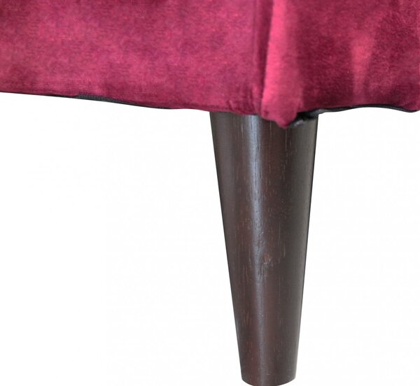 DecHome Divano 2 Posti Moderno in Velluto Dimensioni 152x81x89 cm colore Rosso - Chandler