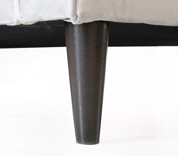 DecHome Divano 3 Posti Moderno in Velluto Dimensioni 196x83x89 cm colore Tortora - Cordoba