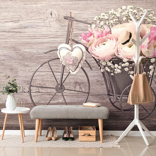 Carta da parati – Fiori in vaso vintage