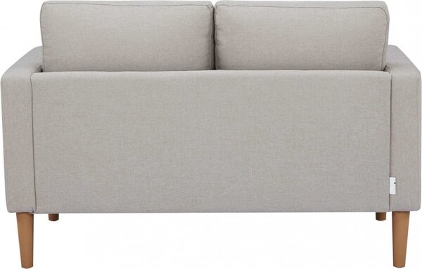 DecHome Divano 2 Posti Scandinavo in Tessuto Dimensioni 124x73x82 cm colore Beige - Santa Fe