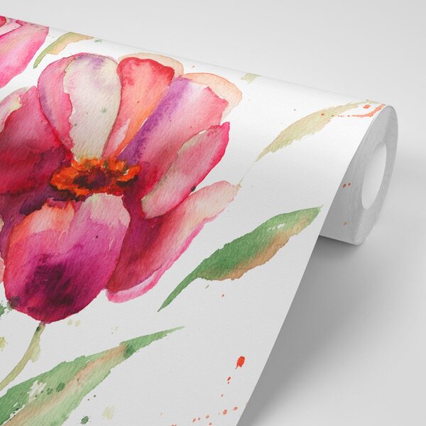 Carta da parati – Tulipani in Stile Particolare