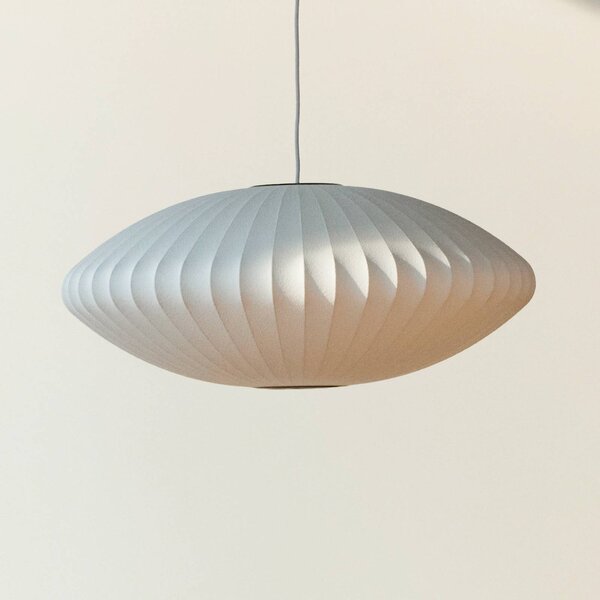 HAY Lampada a sospensione Nelson Saucer Bubble, dimmerabile, Bianco / Opale, Soggiorno / Sala da pranzo, Plastica, Design, Lampada a sospensione