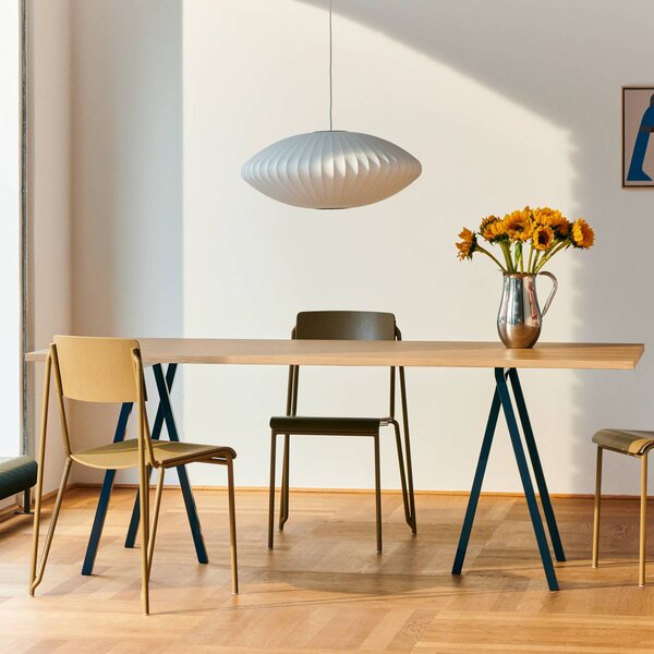 HAY Lampada a sospensione Nelson Saucer Bubble, dimmerabile, Bianco / Opale, Soggiorno / Sala da pranzo, Plastica, Design, Lampada a sospensione